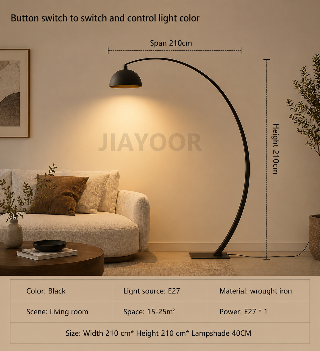 Modern Arc Floor Lamp – Minimalist Statement Lighting