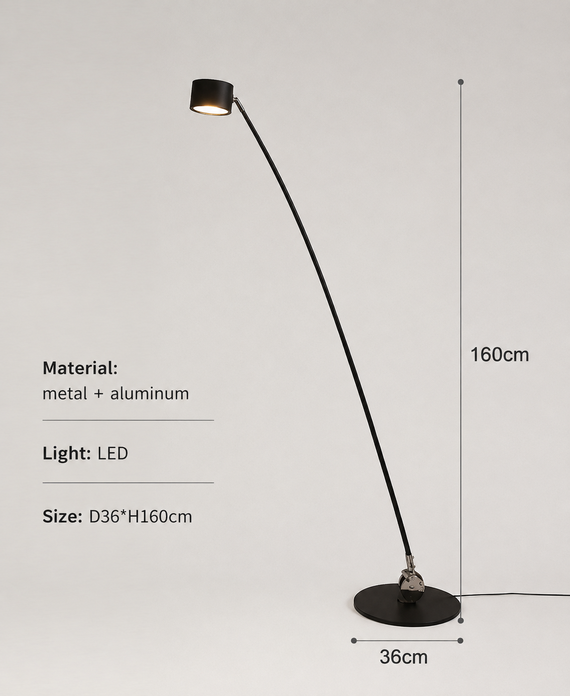 Sampei Floor Lamp Designer LED Vertical Light for Living Room & Bedroom