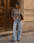 Women’s Stand Collar Blazer – Minimalist Single Breasted Jacket