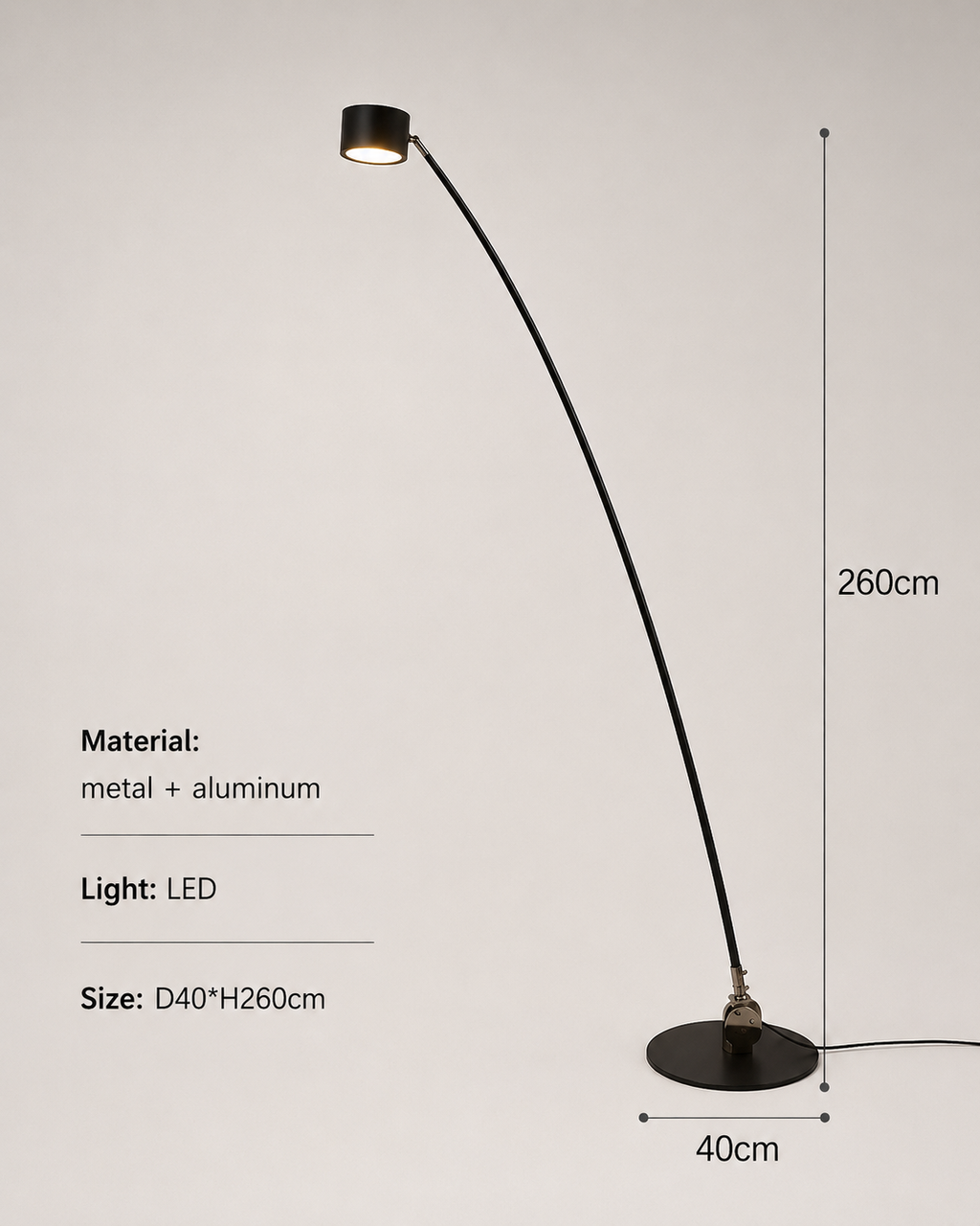 Sampei Floor Lamp Designer LED Vertical Light for Living Room & Bedroom