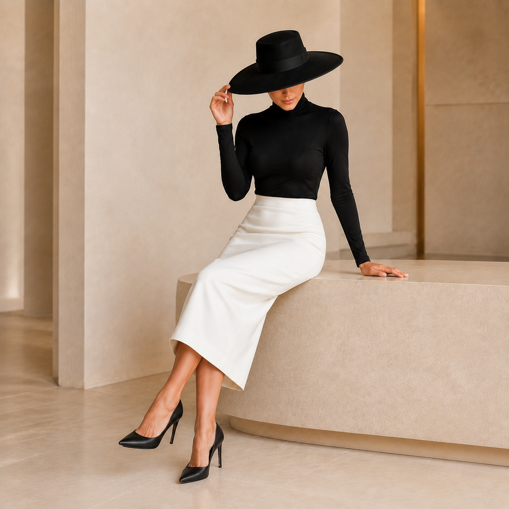 White Pencil Skirt