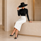 White Pencil Skirt