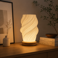 Spiral Table Lamp Modern Warm Ambient Bedside Light