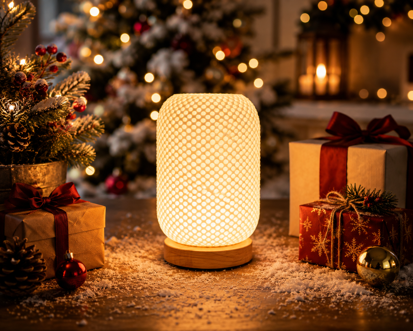 Modern Ambient Table Lamp 3 Color LED Bedside Light