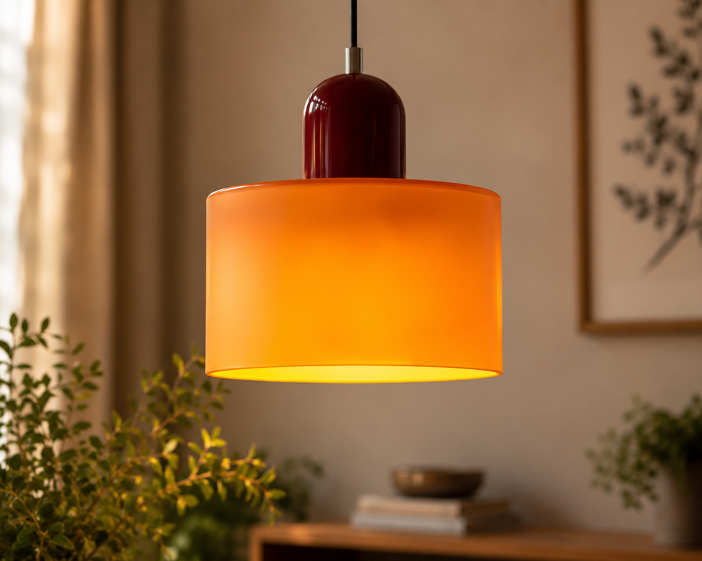 Nordic Glass Pendant Light – Modern Colorful Hanging Lamp