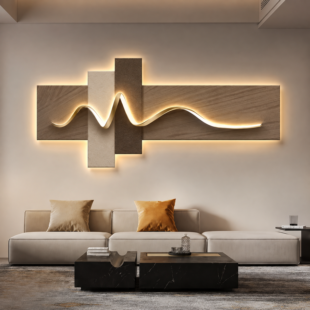 LED Wall Art Light Wabi Sabi Ambient Wall Decor