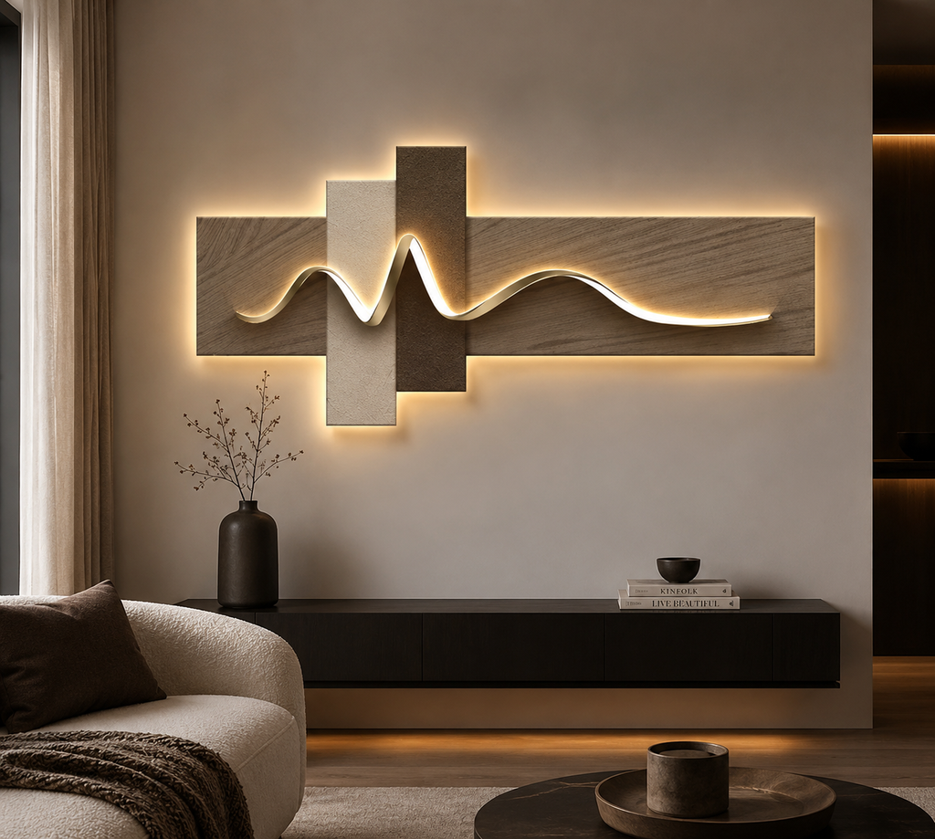 LED Wall Art Light Wabi Sabi Ambient Wall Decor
