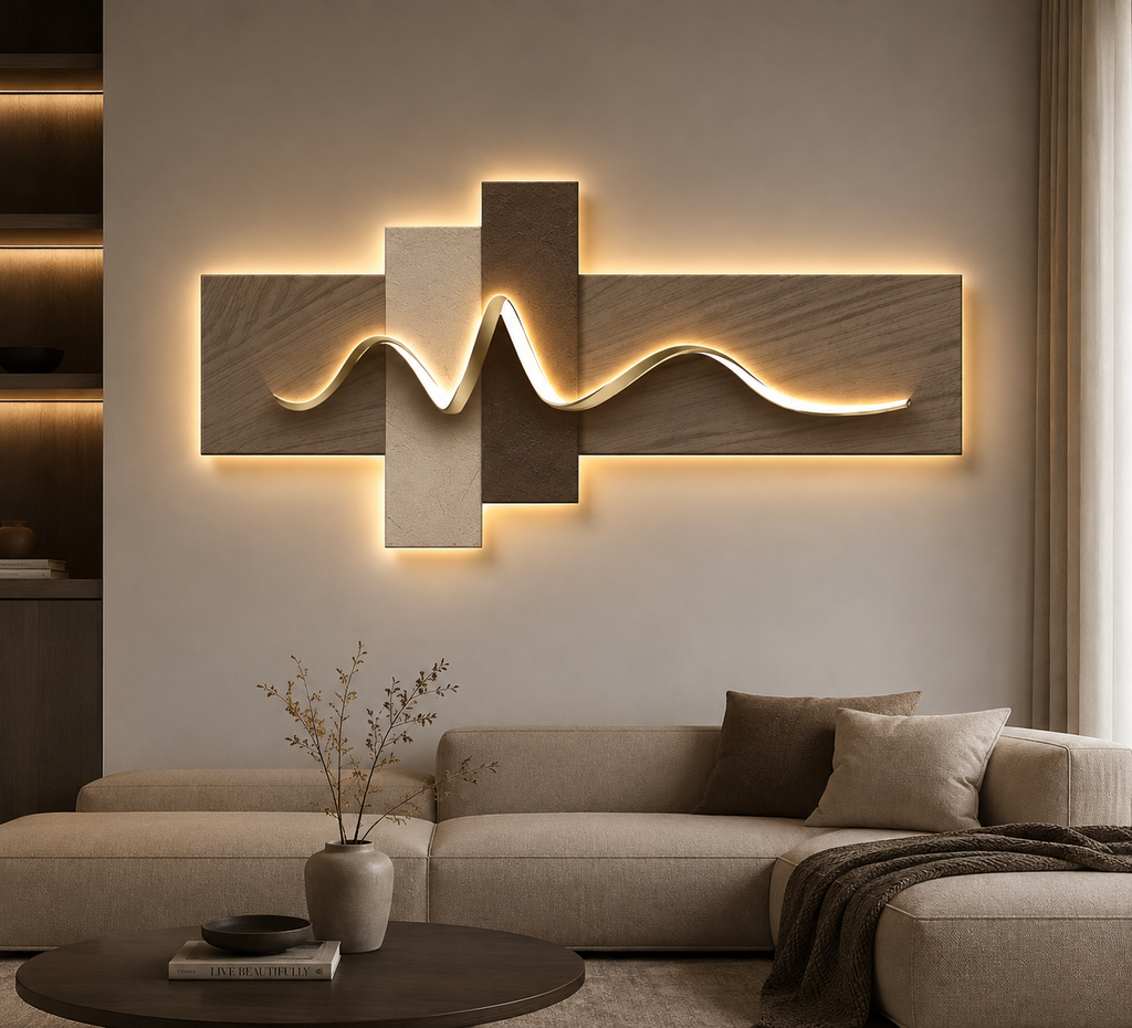 LED Wall Art Light Wabi Sabi Ambient Wall Decor