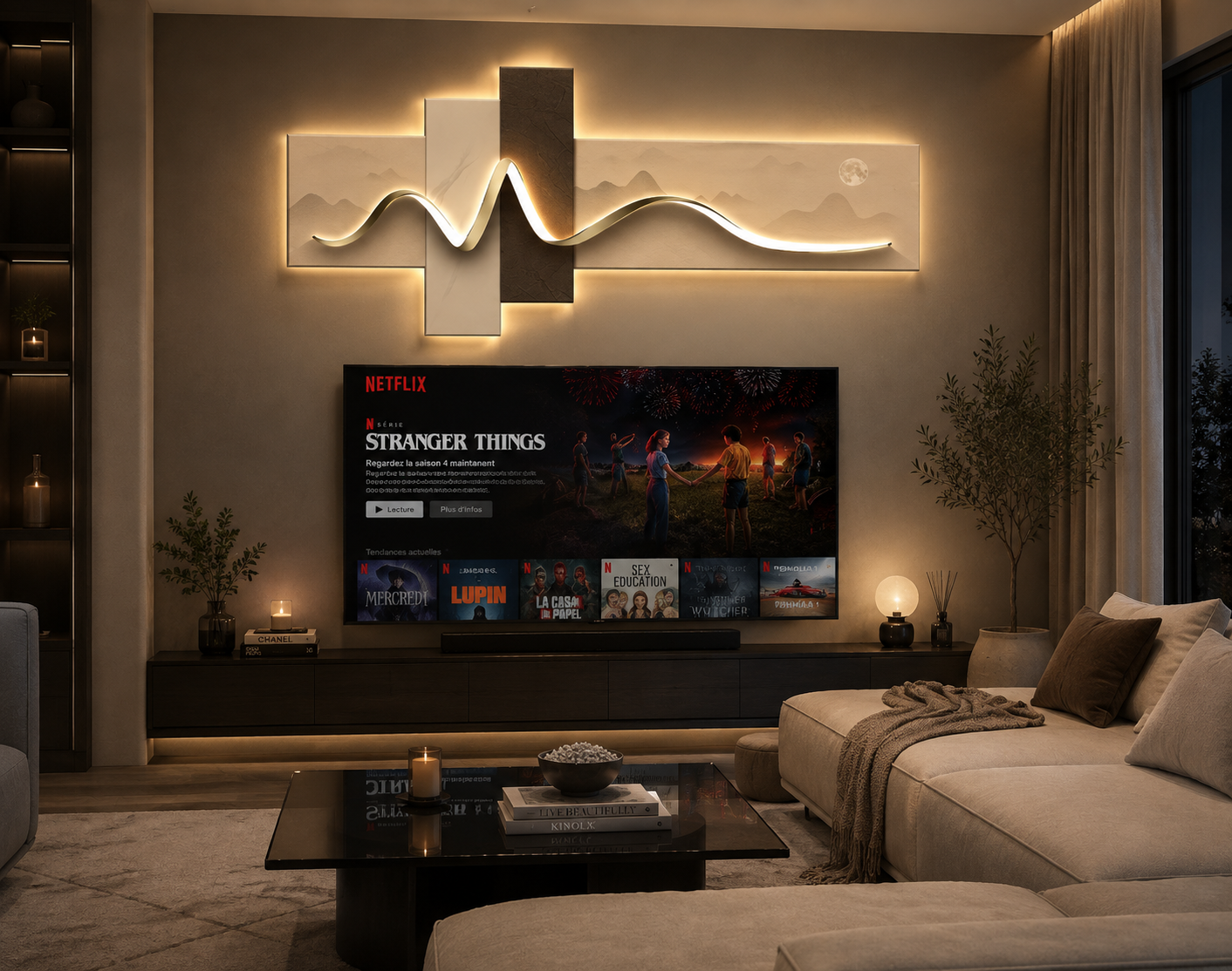 LED Wall Art Light Wabi Sabi Ambient Wall Decor
