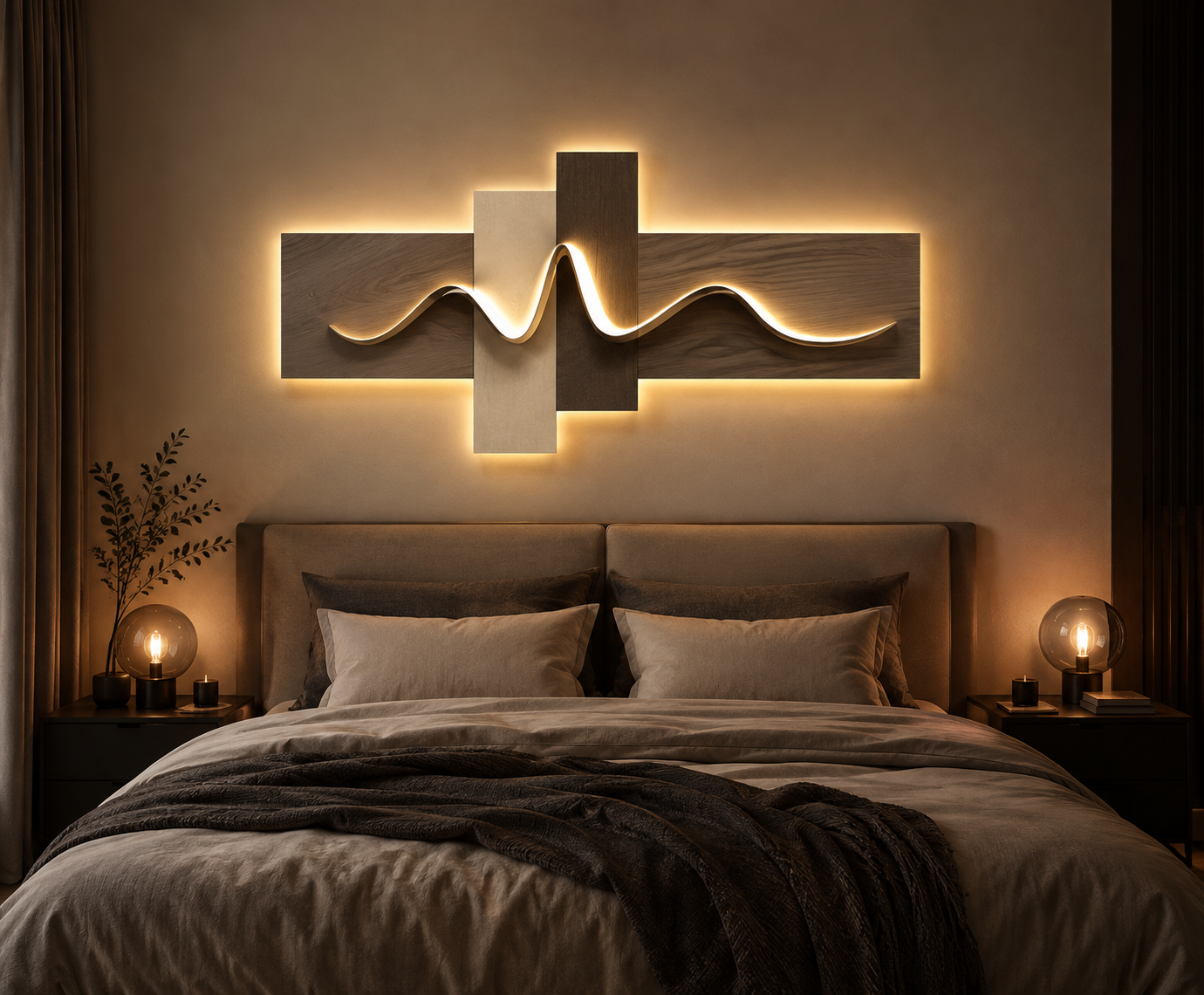 LED Wall Art Light Wabi Sabi Ambient Wall Decor