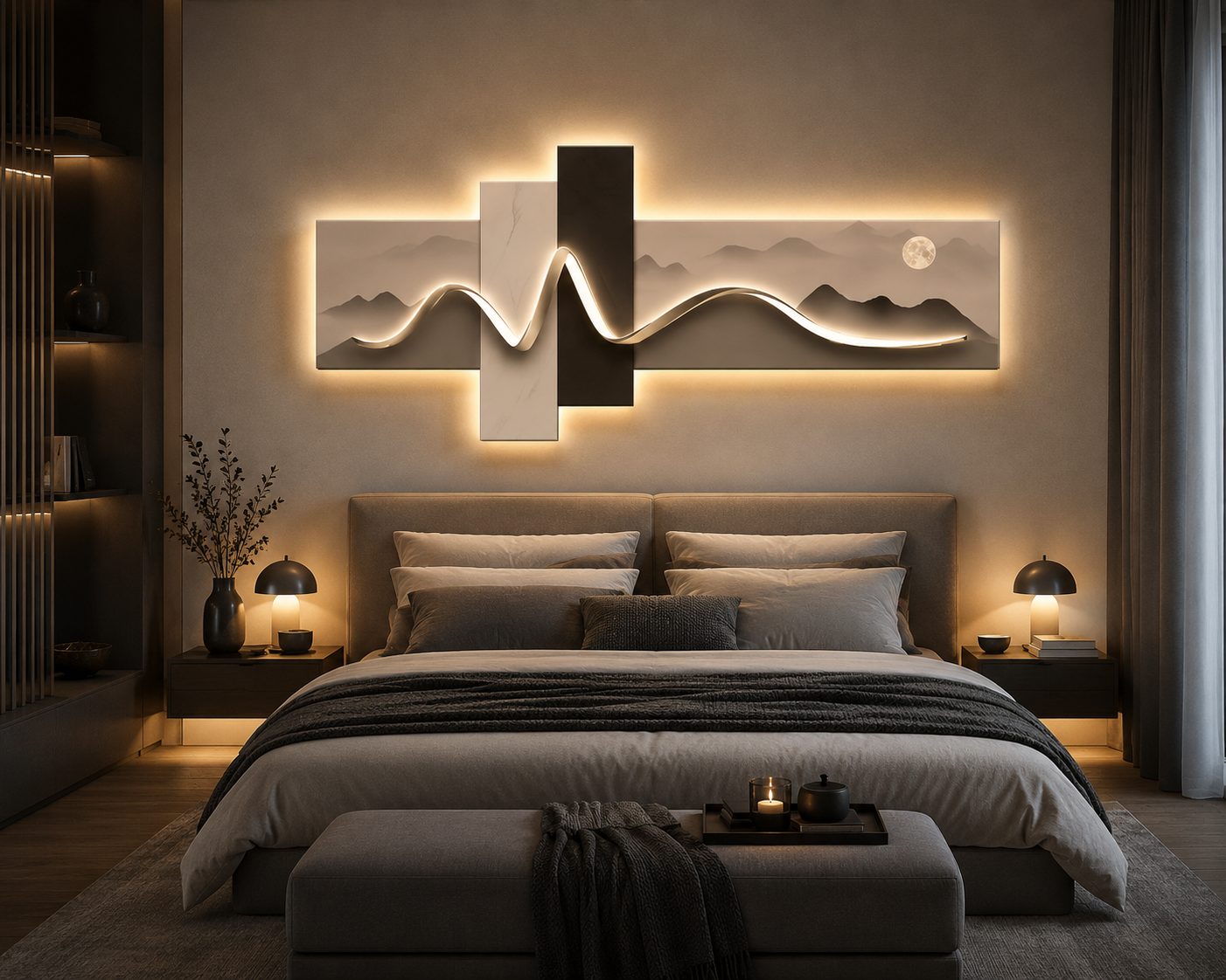 LED Wall Art Light Wabi Sabi Ambient Wall Decor
