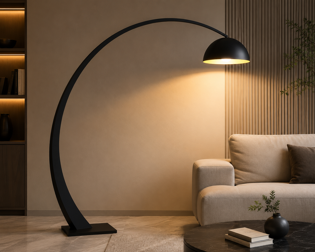 Modern Arc Floor Lamp – Minimalist Statement Lighting