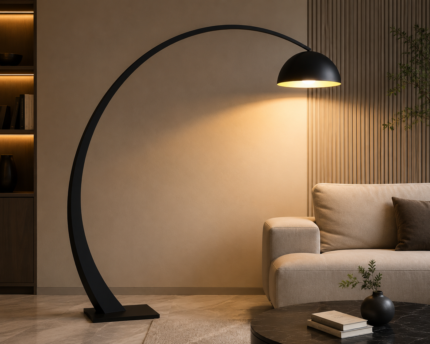 Modern Arc Floor Lamp – Minimalist Statement Lighting