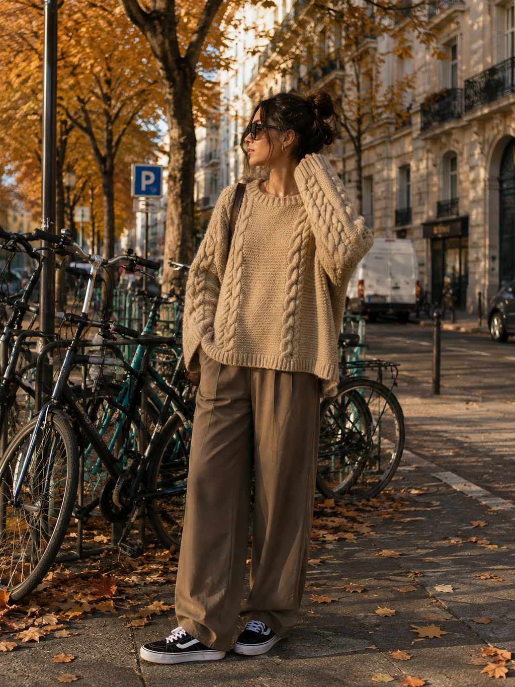 Oversized Cable Knit Sweater – Relaxed Autumn & Winter Pullover
