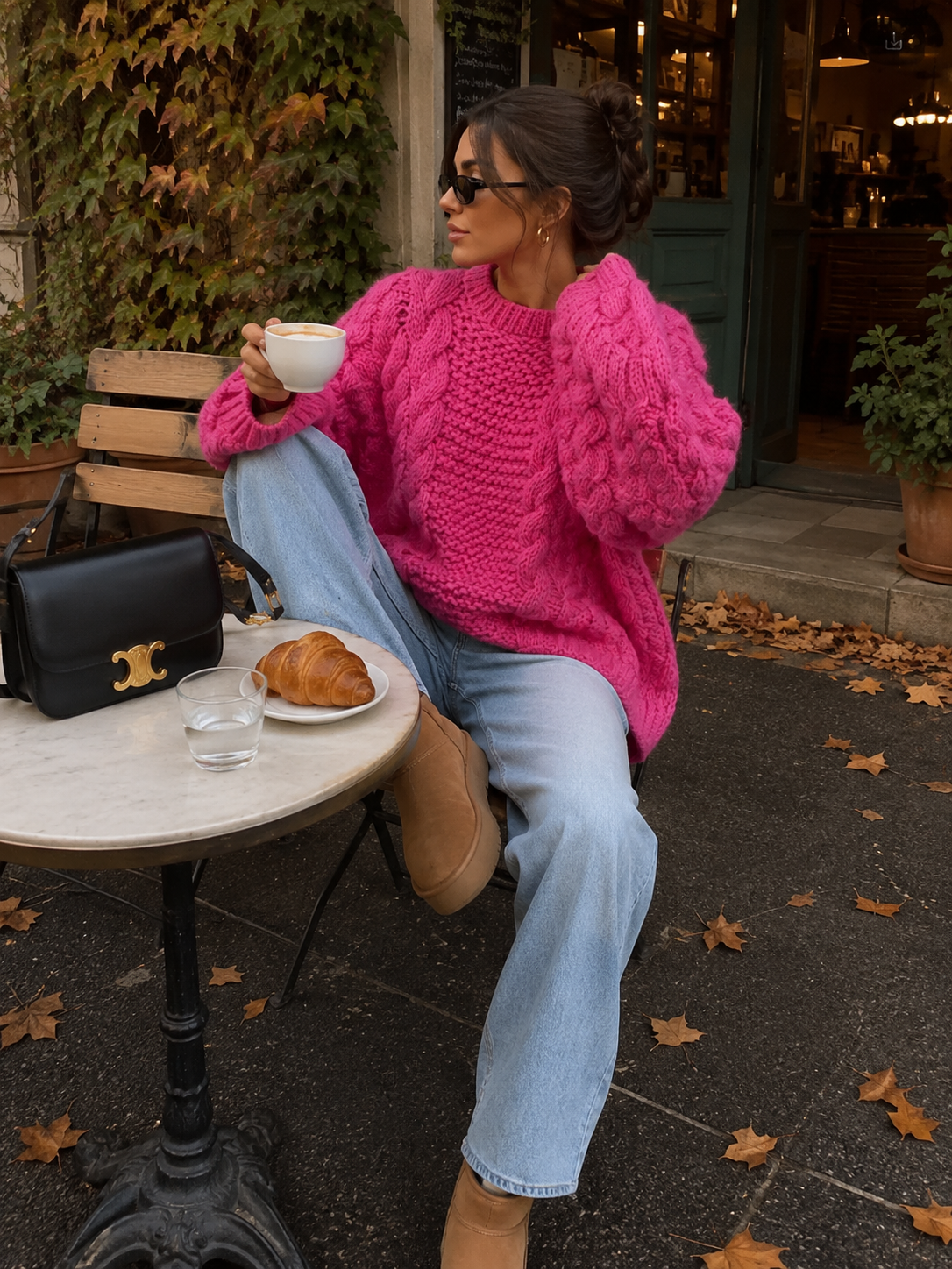 Oversized Cable Knit Sweater – Relaxed Autumn & Winter Pullover