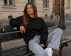Women's Oversized Crewneck Sweatshirt – Soft Casual Pullover