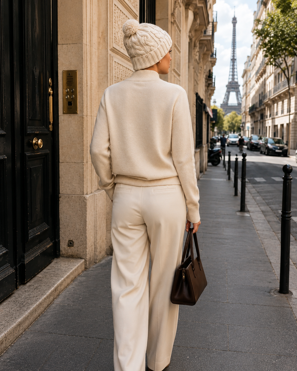 Merino Wool Mock Neck Sweater