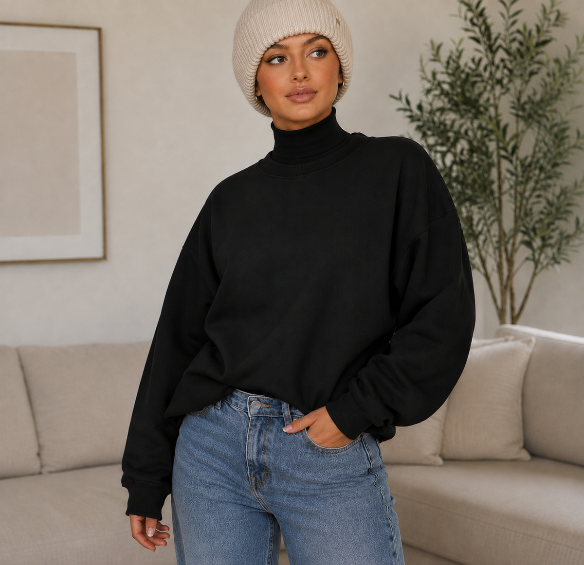 Oversized Crewneck Sweatshirt