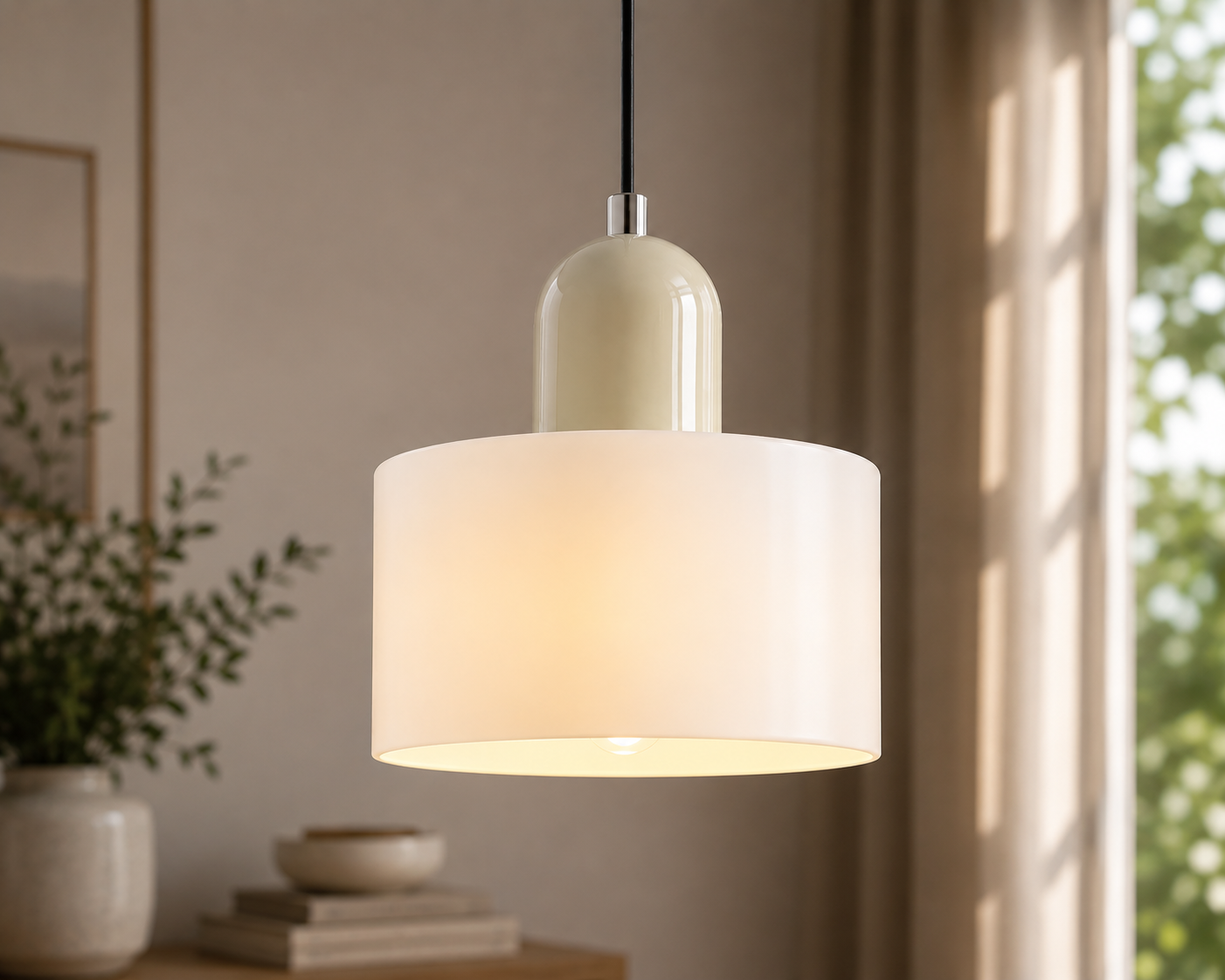 Nordic Glass Pendant Light – Modern Colorful Hanging Lamp