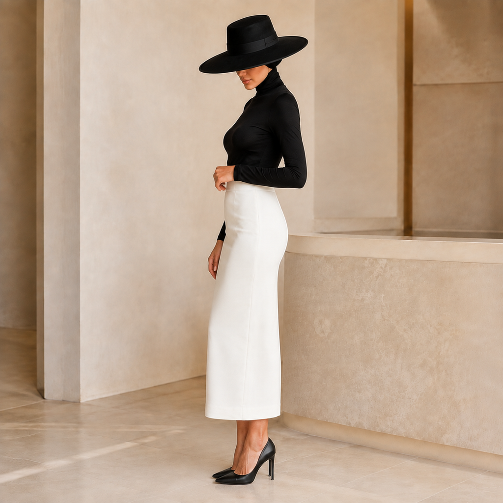 White Pencil Skirt