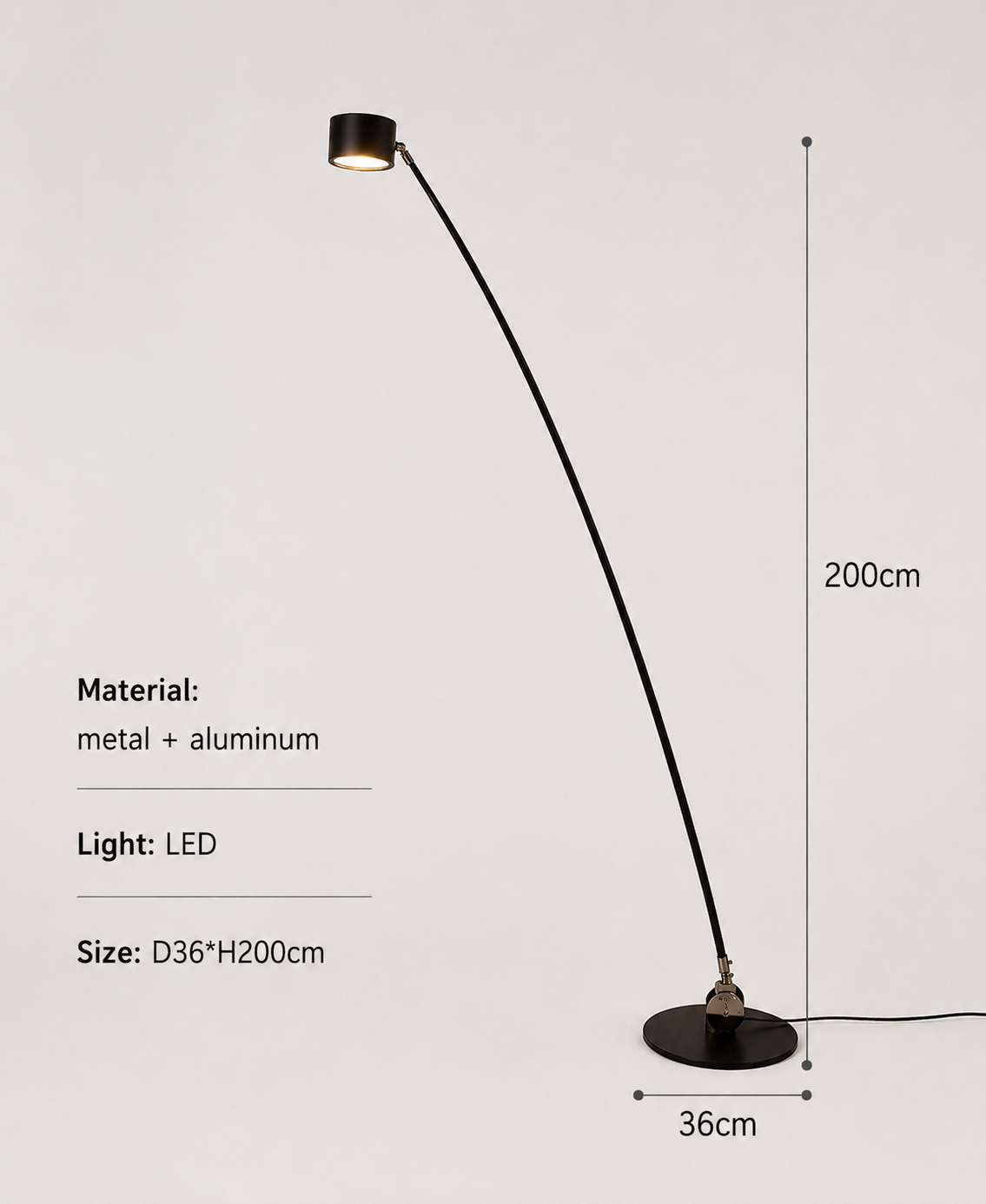 Sampei Floor Lamp Designer LED Vertical Light for Living Room & Bedroom