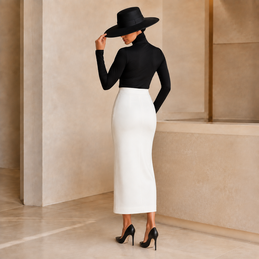 White Pencil Skirt