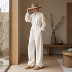 Brown Zip-Up Jumpsuit
