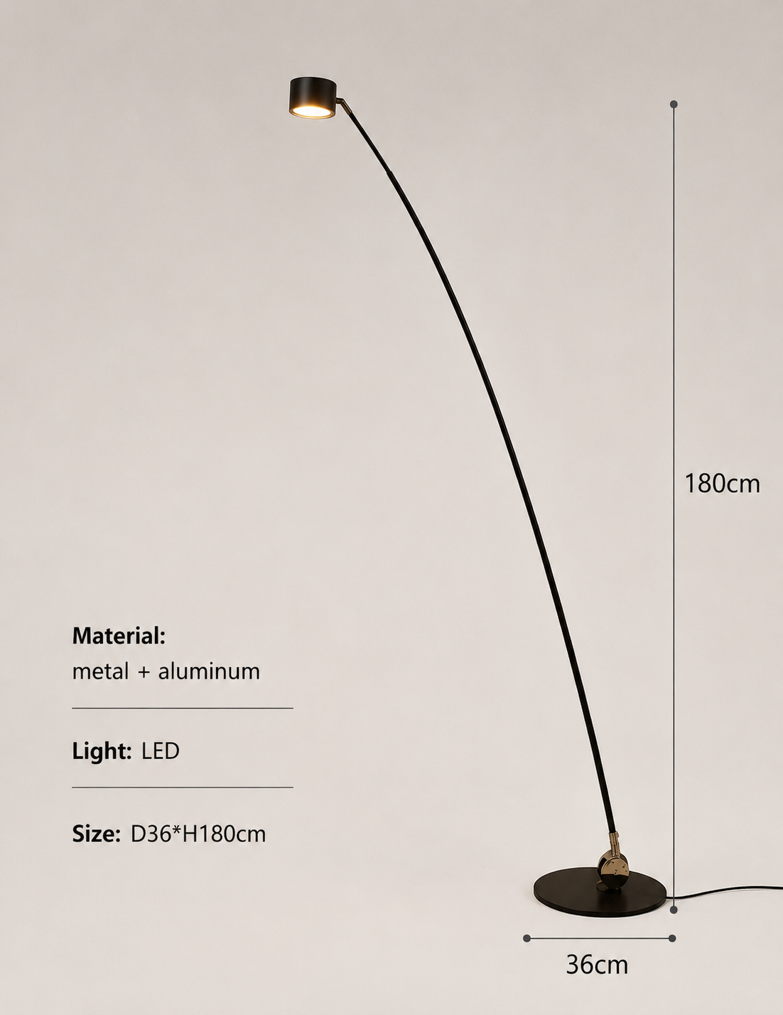 Sampei Floor Lamp Designer LED Vertical Light for Living Room & Bedroom